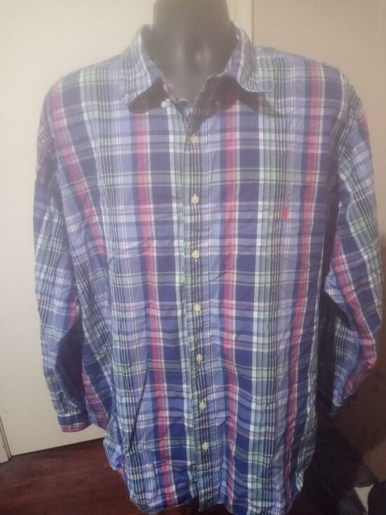 Ralph Lauren Other - Ralph Lauren Shirt Mens 2XB Big Blue Multicolor Plaid Classic Fit Button Down